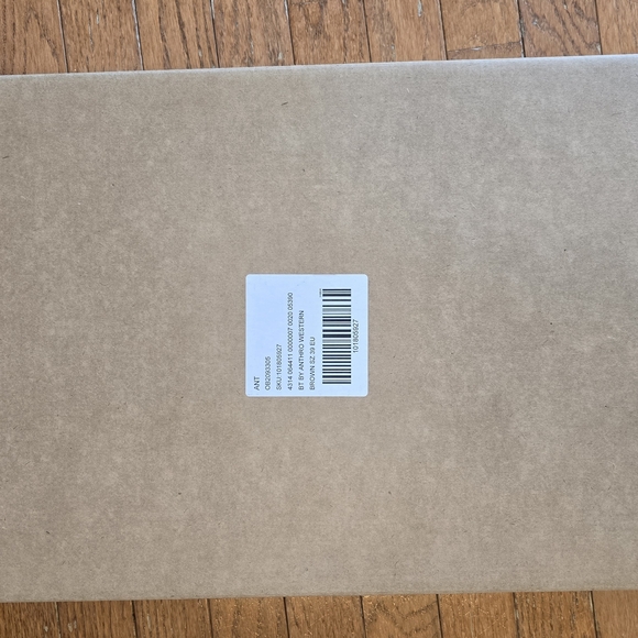 Anthropologie Brown Leather Knee-High Western Stiletto Boots. Brand New. - Picture 7 of 9